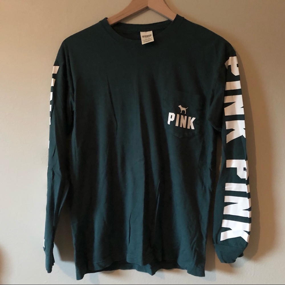 Victoria’s Secret PINK Long Sleeve Pocket Tee